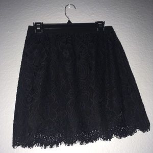 Black Lace Miniskirt